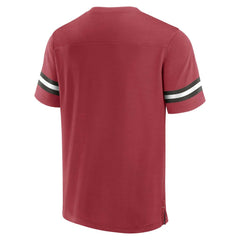 Arizona Cardinals Jersey Tackle V-Neck T-Shirt - Cardinal T-shirts