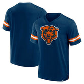 Chicago Bears Jersey Tackle V-Neck T-Shirt - Navy T-shirts