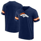 Denver Broncos Jersey Tackle V-Neck T-Shirt - Navy T-shirts