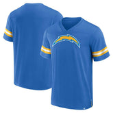 Los Angeles Chargers Jersey Tackle V-Neck T-Shirt - Powder Blue T-shirts