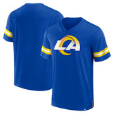Los Angeles Rams Jersey Tackle V-Neck T-Shirt - Royal T-shirts