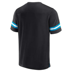 Carolina Panthers Jersey Tackle V-Neck T-Shirt - Black T-shirts