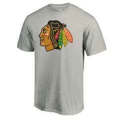 Chicago Blackhawks Logo T-Shirt - Heather Gray | US 5086688