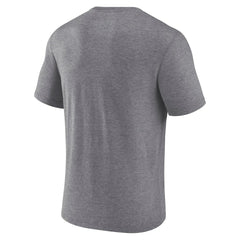 Las Vegas Raiders Warped Block Tri-Blend T-Shirt - Heather Gray T-shirts