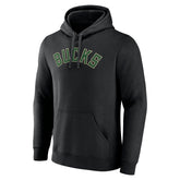 Milwaukee Bucks Wordmark Alternate Pullover Hoodie Black