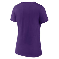 Los Angeles Lakers Women's Wordmark V-Neck T-Shirt Purple outlet
