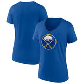Buffalo Sabres Women's Team Logo V-Neck T-Shirt - Royal | US 5088095