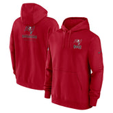 Tampa Bay Buccaneers Sideline Club Fleece Pullover Hoodie - Red Hoodies