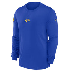 Los Angeles Rams 2023 Sideline Performance Long Sleeve T-Shirt - Royal T-shirts