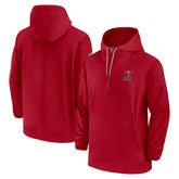 Tampa Bay Buccaneers Sideline Half-Zip Hoodie - Red Hoodies