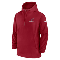 Arizona Cardinals Sideline Half-Zip Hoodie - Cardinal Hoodies