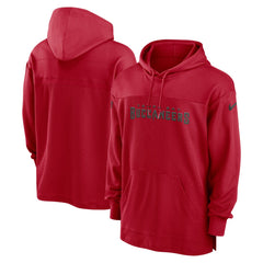 Tampa Bay Buccaneers 2023 Sideline Lightweight Performance Hooded Top - Red Tops