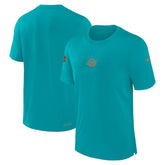 Miami Dolphins 2023 Sideline Performance T-Shirt - Aqua T-shirts