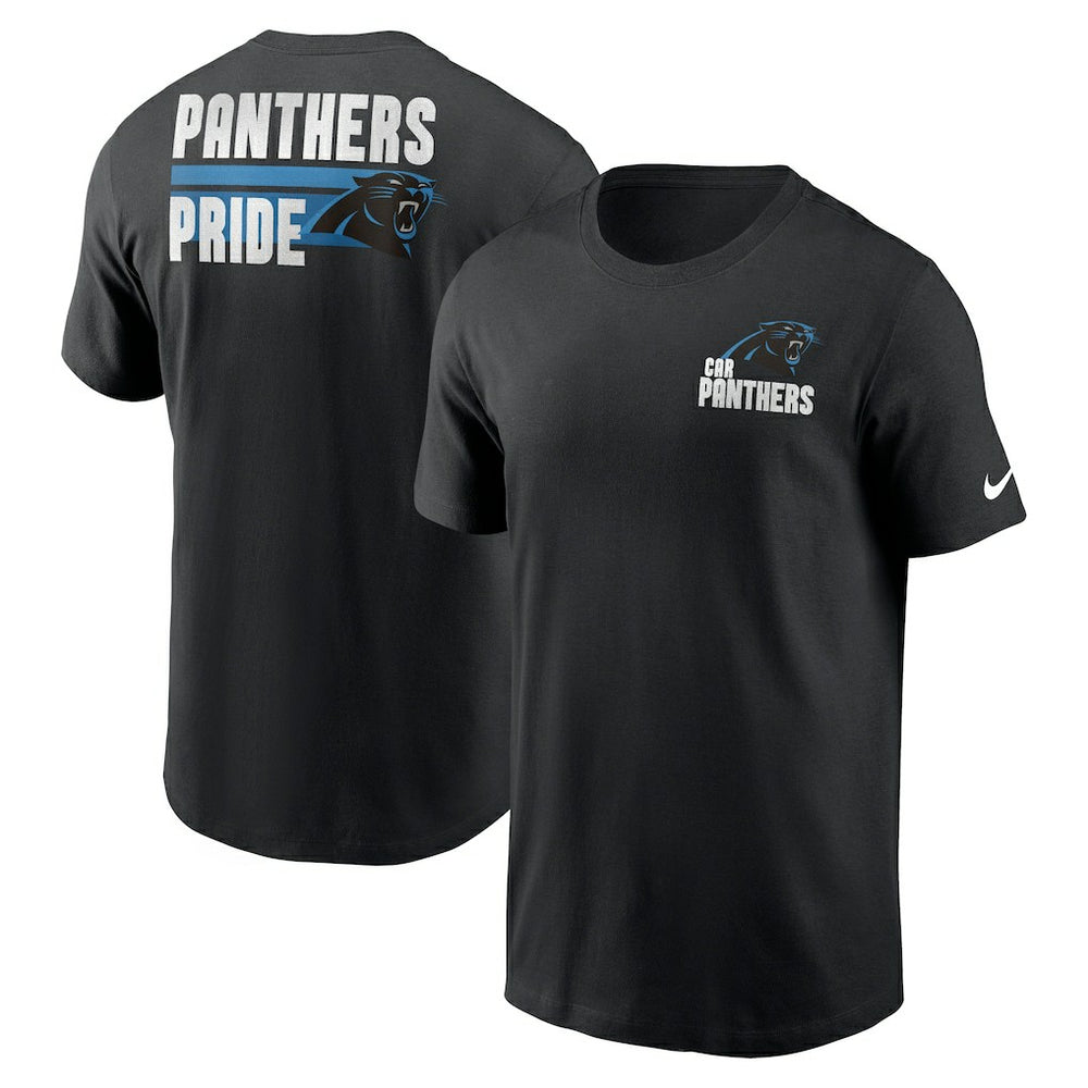 Carolina Panthers Blitz Essential T-Shirt - Black T-shirts
