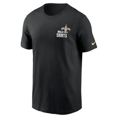 New Orleans Saints Blitz Essential T-Shirt - Black T-shirts