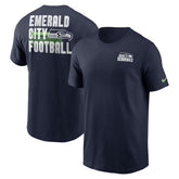 Seattle Seahawks Blitz Essential T-Shirt - College Navy T-shirts