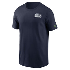 Seattle Seahawks Blitz Essential T-Shirt - College Navy T-shirts