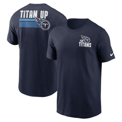 Tennessee Titans Blitz Essential T-Shirt - Navy T-shirts