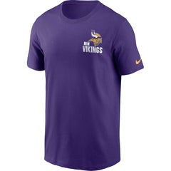 Minnesota Vikings Blitz Essential T-Shirt - Purple T-shirts