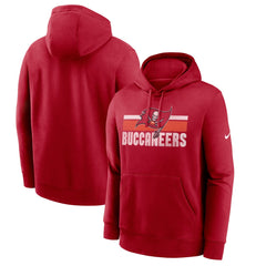 Tampa Bay Buccaneers Club Fleece Pullover Hoodie - Red Hoodies