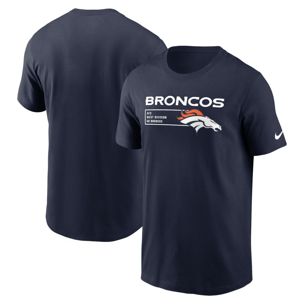 Denver Broncos Division Essential T-Shirt - Navy T-shirts