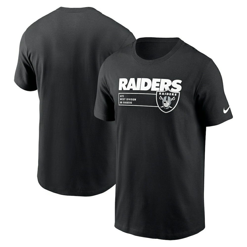 Las Vegas Raiders Division Essential T-Shirt - Black T-shirts