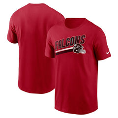 Atlanta Falcons Essential Blitz Lockup T-Shirt - Red T-shirts