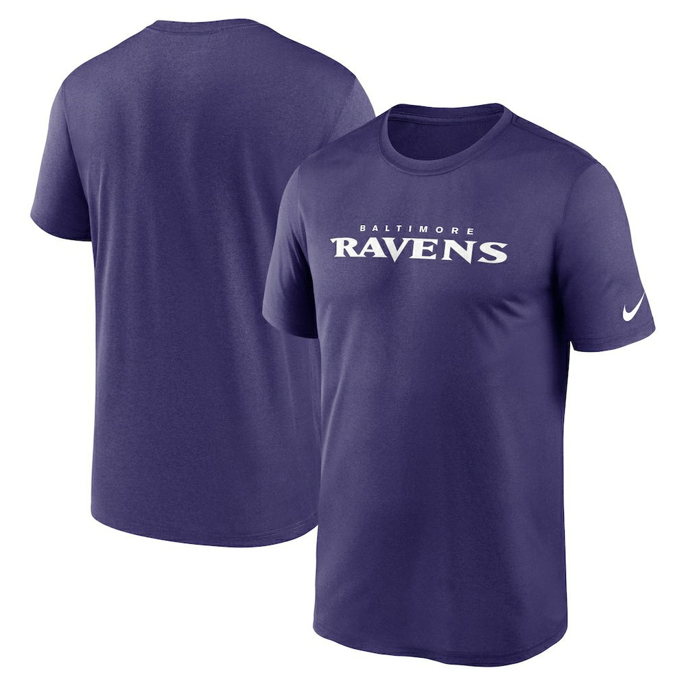 Baltimore Ravens Legend Wordmark Performance T-Shirt - Purple T-shirts