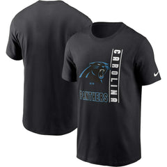 Carolina Panthers Lockup Essential T-Shirt - Black T-shirts
