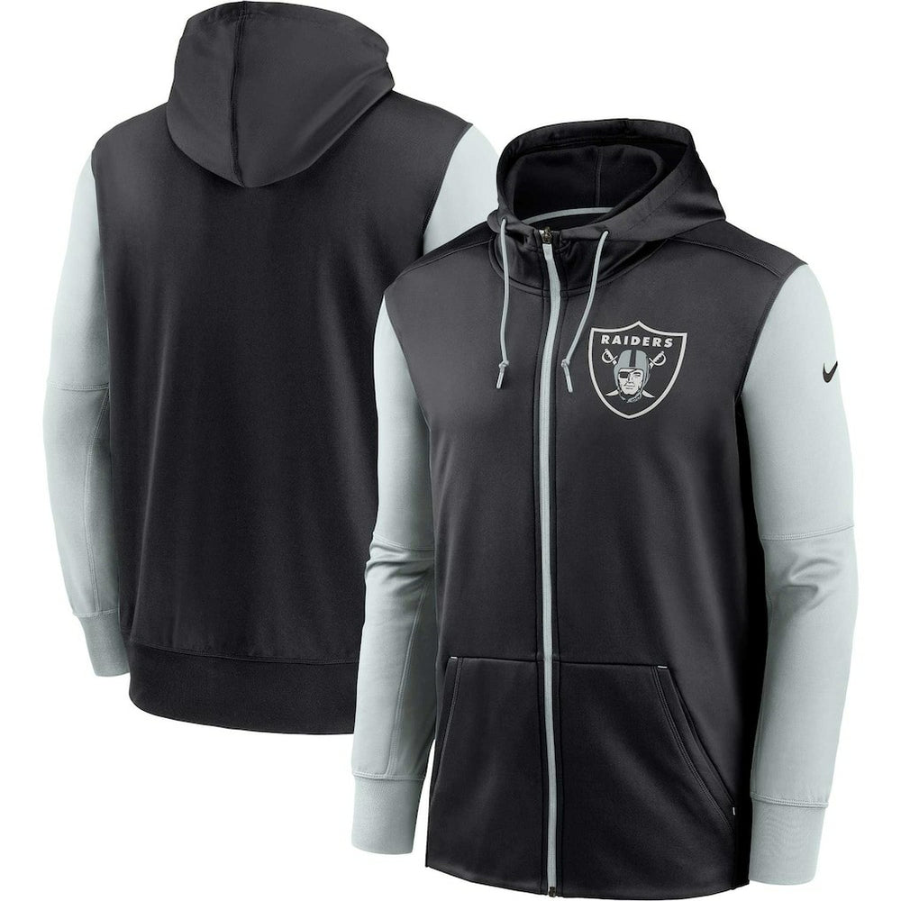 Las Vegas Raiders Performance Full-Zip Hoodie - Black Hoodies