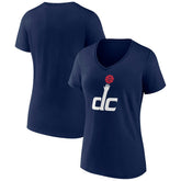 Washington Wizards Women's Alternate Logo V-Neck T-Shirt Navy