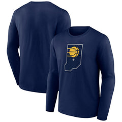 Indiana Pacers Alternate Logo Long Sleeve T-Shirt Navy