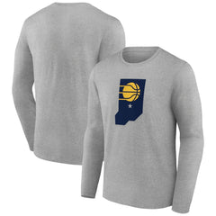 Indiana Pacers Alternate Logo Long Sleeve T-Shirt Gray