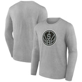 San Antonio Spurs Alternate Logo Long Sleeve T-Shirt Gray
