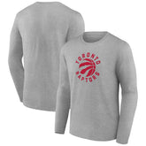 Toronto Raptors Alternate Logo Long Sleeve T-Shirt Gray