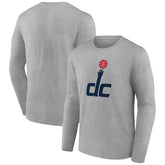 Washington Wizards Alternate Logo Long Sleeve T-Shirt Gray outlet