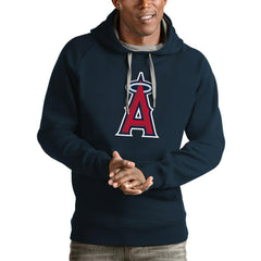 Los Angeles Angels Antigua Victory Pullover Team Logo Hoodie - Navy Hoodies