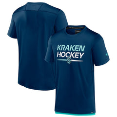 Seattle Kraken Fanatics Authentic Pro Tech T-Shirt - Deep Sea Blue | US 5100416