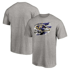 Baltimore Ravens True Color T-Shirt - Heather Gray T-shirts