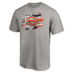 Chicago Bears True Color T-Shirt - Heather Gray T-shirts
