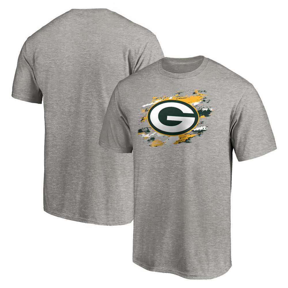 Green Bay Packers True Color T-Shirt - Heather Gray T-shirts