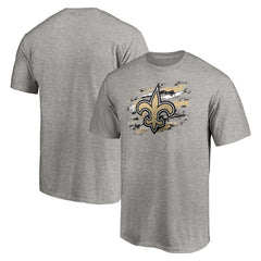 New Orleans Saints True Color T-Shirt - Heather Gray T-shirts