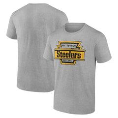 Pittsburgh Steelers Hometown Collection Hot Route T-Shirt - Heather Gray T-shirts