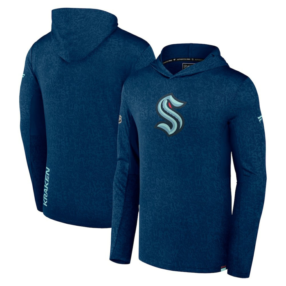 Seattle Kraken Fanatics Authentic Pro Lightweight Pullover Hoodie - Deep Sea Blue | US 5100832