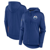 Edmonton Oilers Fanatics Women's Authentic Pro Scuba Full-Zip Hoodie - Royal | US 5101437