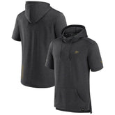 Anaheim Ducks Fanatics Authentic Pro Short Sleeve Pullover Hoodie - Heather Charcoal | US 5101484