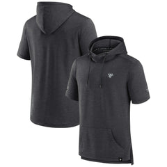 Pittsburgh Penguins Fanatics Authentic Pro Short Sleeve Pullover Hoodie - Heather Charcoal | US 5101492