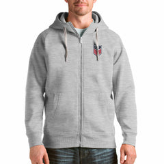 USMNT Antigua Victory Full-Zip Hoodie Gray