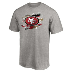 San Francisco 49ers True Color T-Shirt - Heather Gray T-shirts