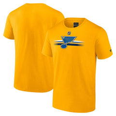St. Louis Blues Fanatics Authentic Pro Secondary T-Shirt - Gold | US 5103275